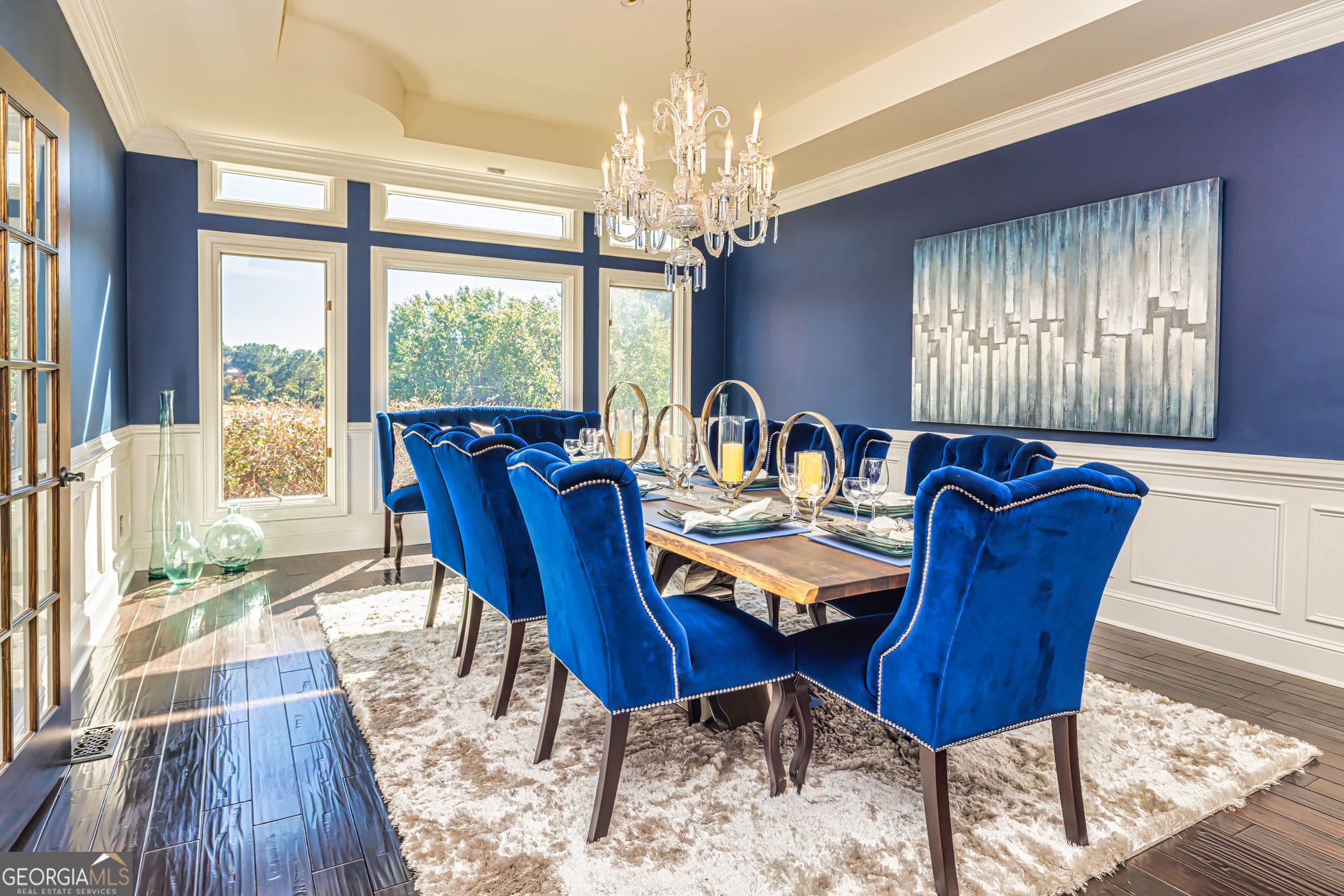 131 Lincoln Road Tyrone, GA 30290 - Photo 19 of 82 a view of a dining room with furniture window and wooden floor