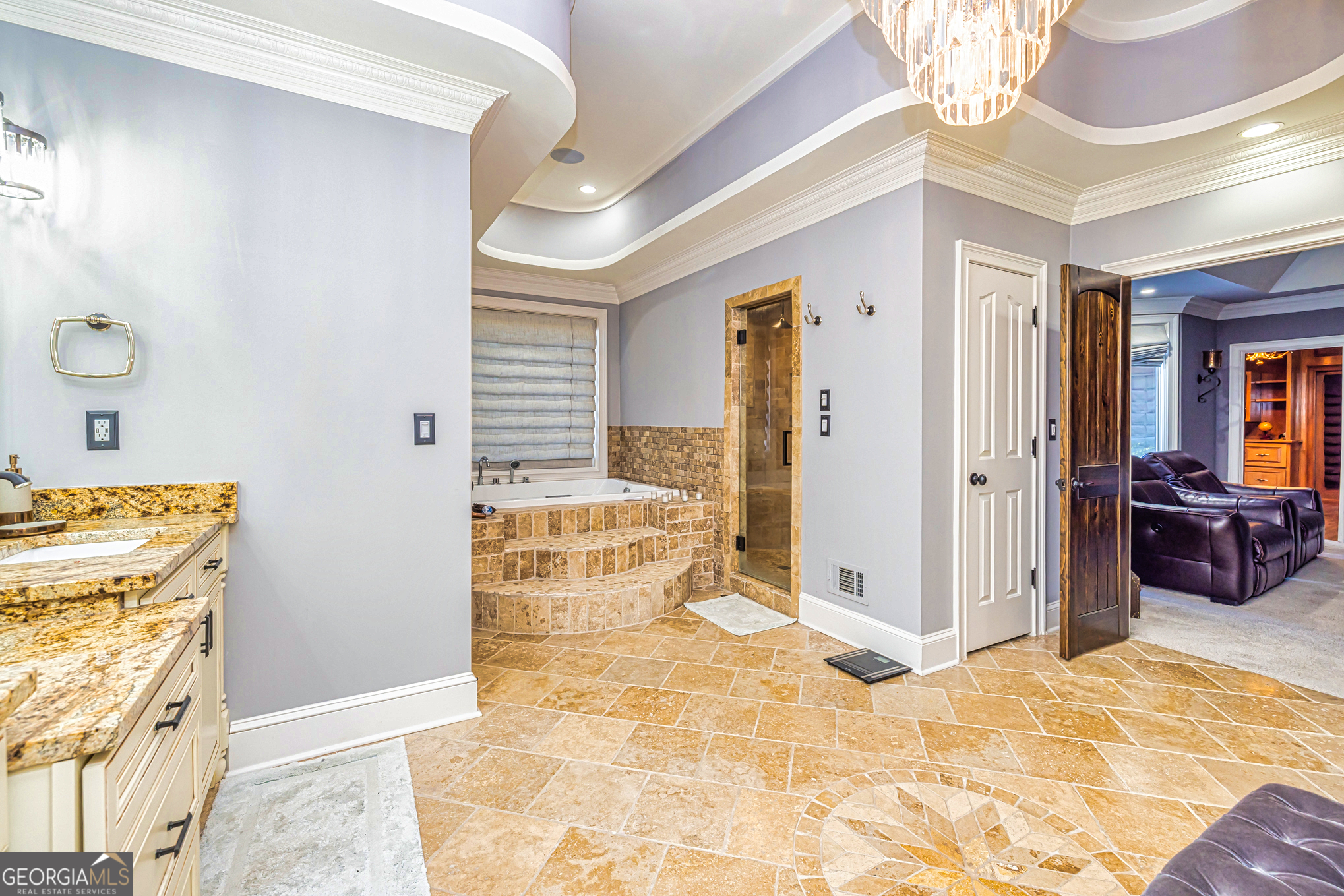 131 Lincoln Road Tyrone, GA 30290 - Photo 36 of 82 a spacious bathroom with a tub shower and a sink
