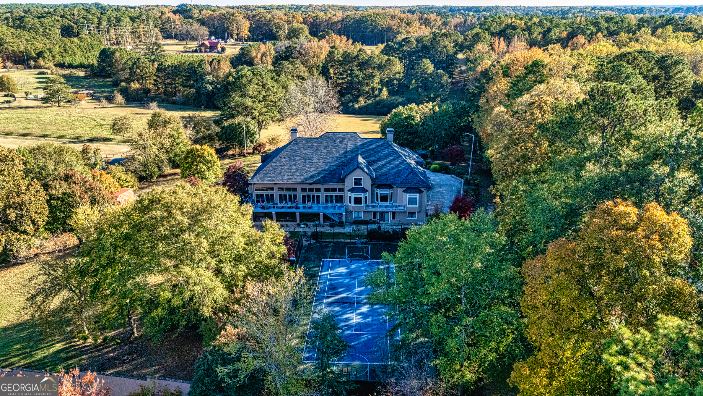131 Lincoln Road Tyrone, GA 30290 - Photo 75 of 82 an aerial view of a house with a yard