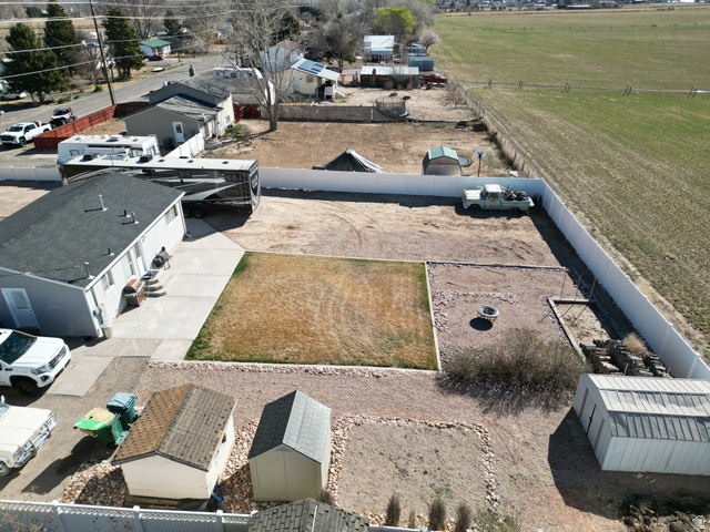 1852 East 3500th Street South Vernal, UT 84078 - Photo 42 of 46 Aerial perspective of back yard suburban area