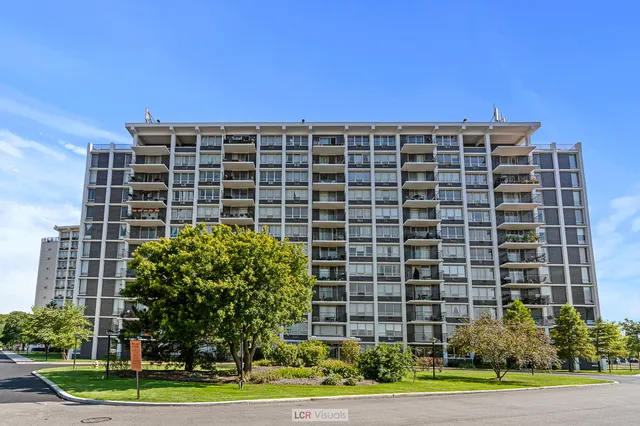 a front view of a building