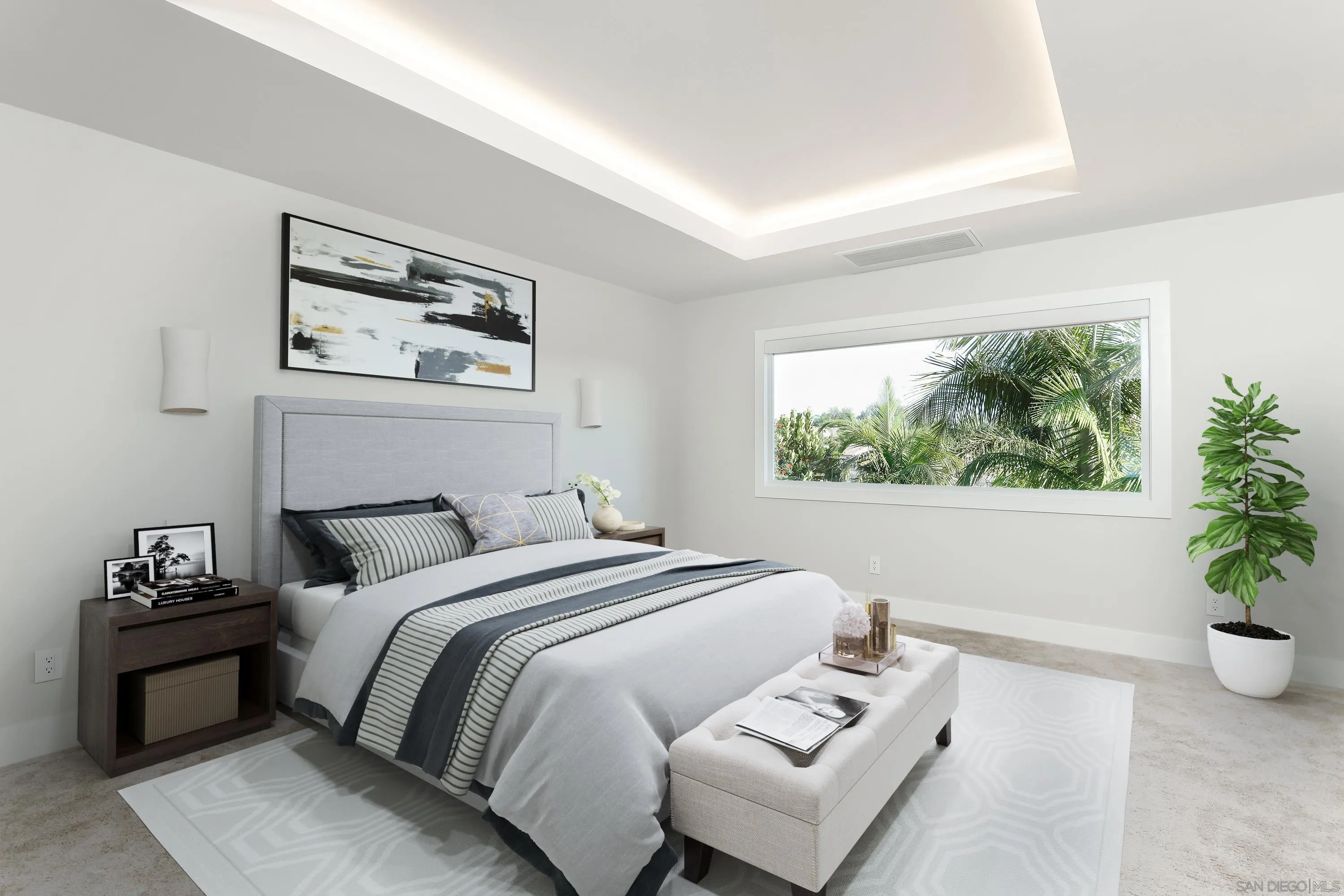 2102 Wandering Road Encinitas, CA 92024 - Photo 13 of 37 a bedroom with a bed and a window