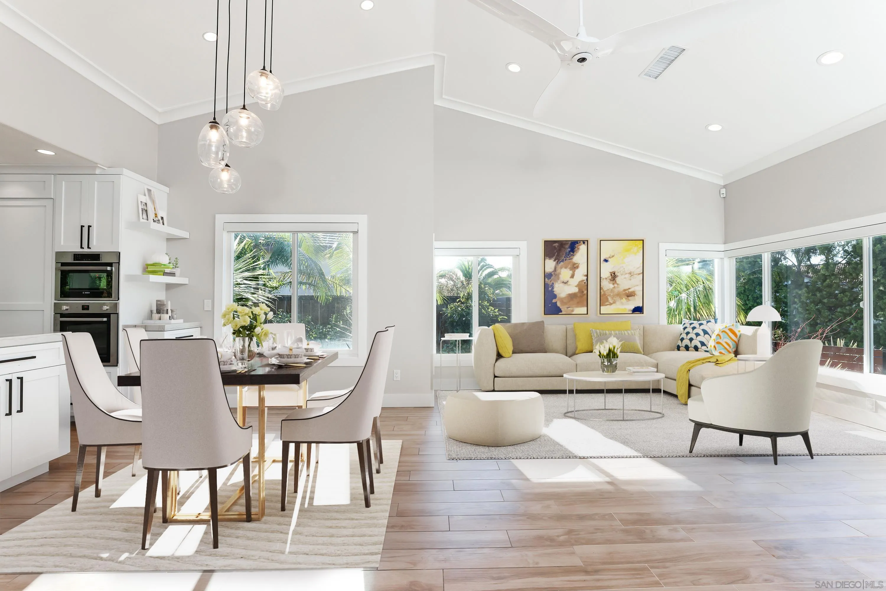 2102 Wandering Road Encinitas, CA 92024 - Photo 5 of 37 a living room with fireplace furniture and a large window