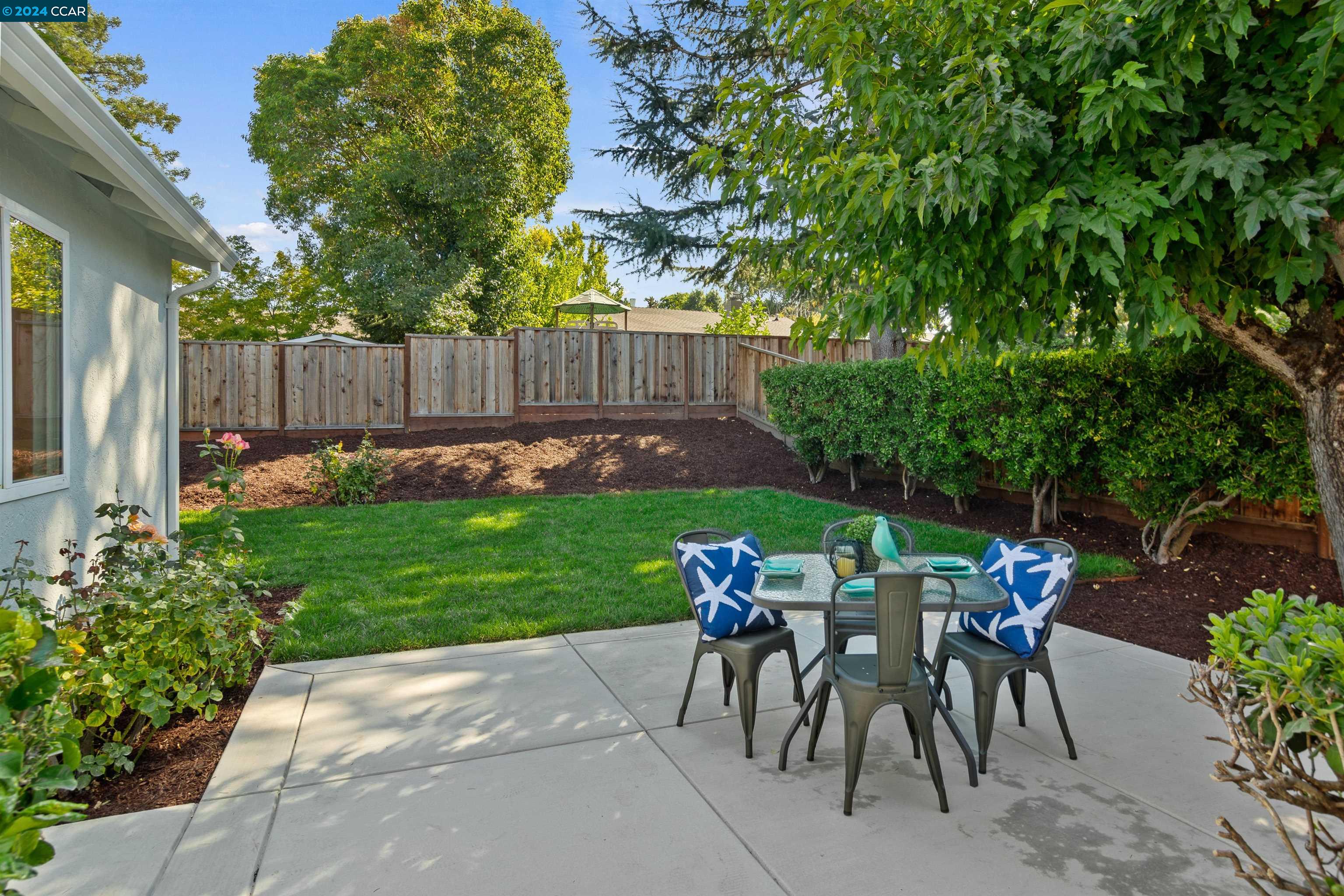 Pine Valley Road San Ramon, CA 94583 - Photo 30 of 34 a view of yard with furniture and garden