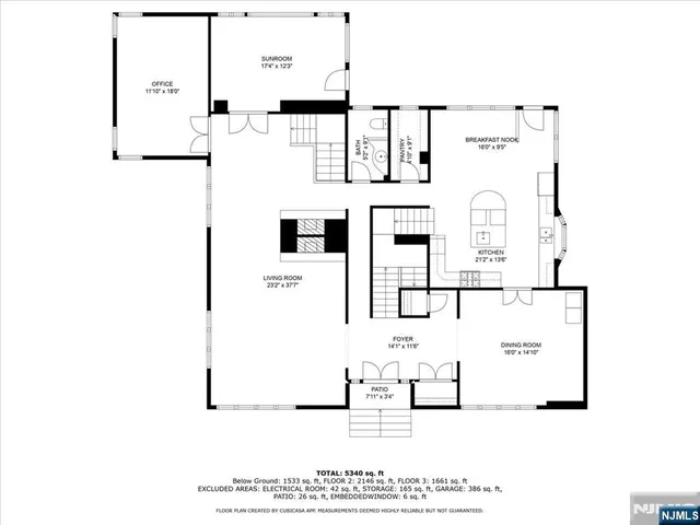 a picture of a floor plan