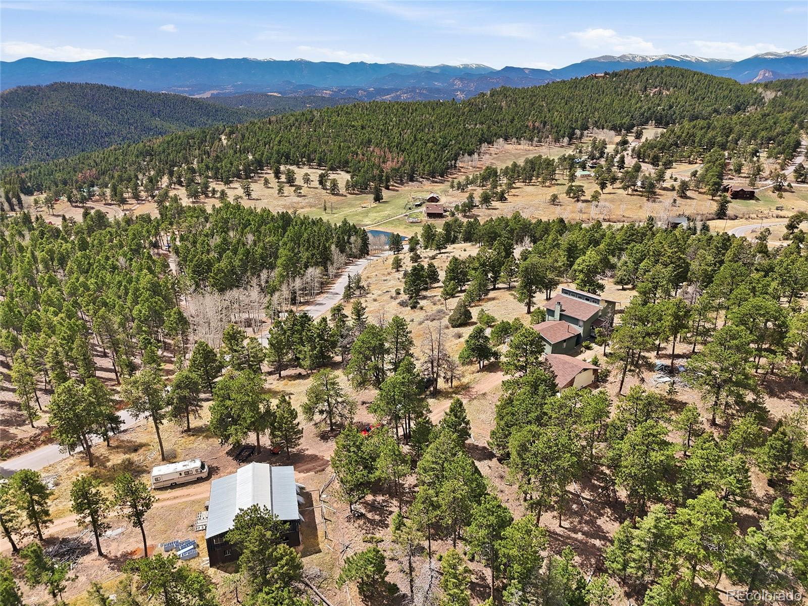 13108 Elsie Road Conifer, CO 80433 - Photo 20 of 49 a view of city and mountain