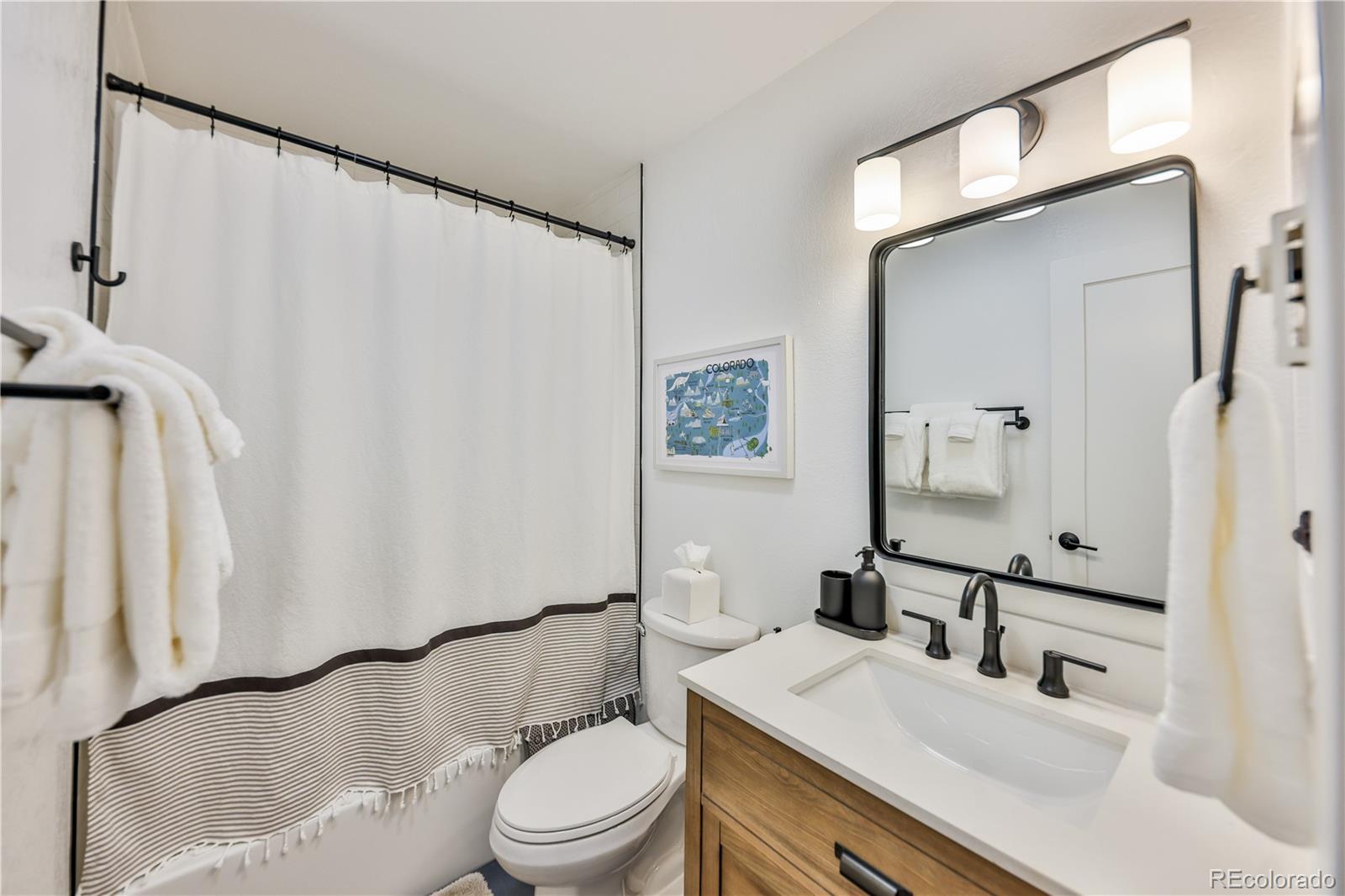 99 Doc Susie Avenue, Unit B6 Fraser, CO 80442 - Photo 17 of 25 a bathroom with a sink a toilet and a mirror