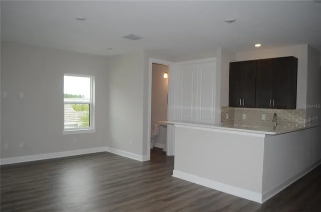 a view of a city from a balcony