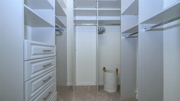 a view of a lake with a big yard