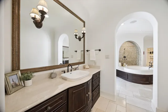 a workspace with furniture