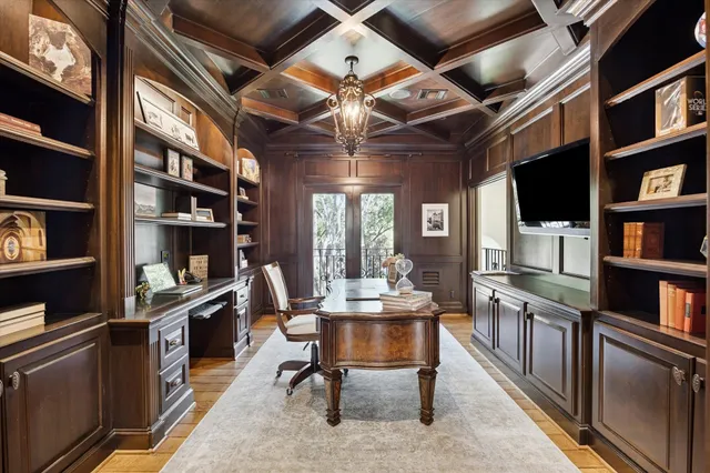 a view of a workspace with furniture