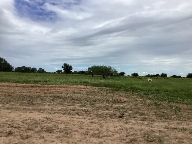 a view of a lake from a yard