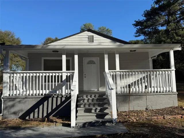 a front view of a house