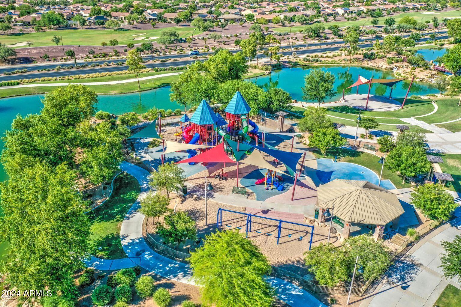 3307 North Riverside Drive Florence, AZ 85132 - Photo 19 of 35 an aerial view of a houses and an outdoor space