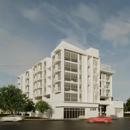 a front view of a building