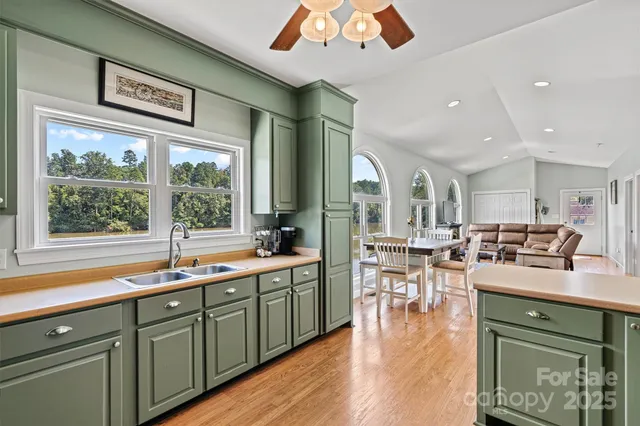 a very nice looking living room with a large window