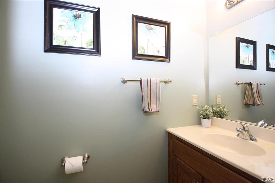 3838 Rittenhouse Road Lower Macungie Township, PA 18062 - Photo 9 of 26 a bathroom with a sink and a mirror