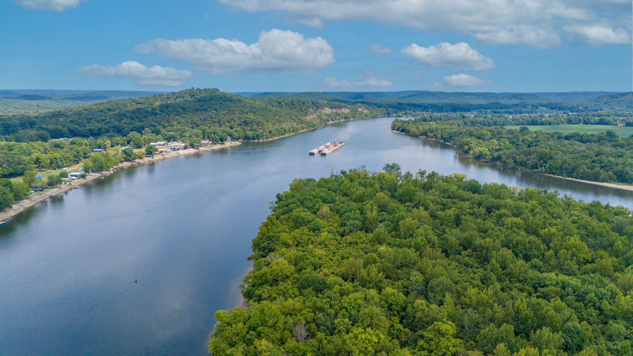 1020 WC PICKETT Road Clifton, TN 38425 - Photo 23 of 25 an aerial view of a houses with ocean view