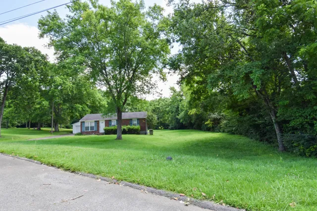 a view of house with a big yard