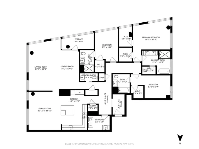 a picture of a bench in a white building