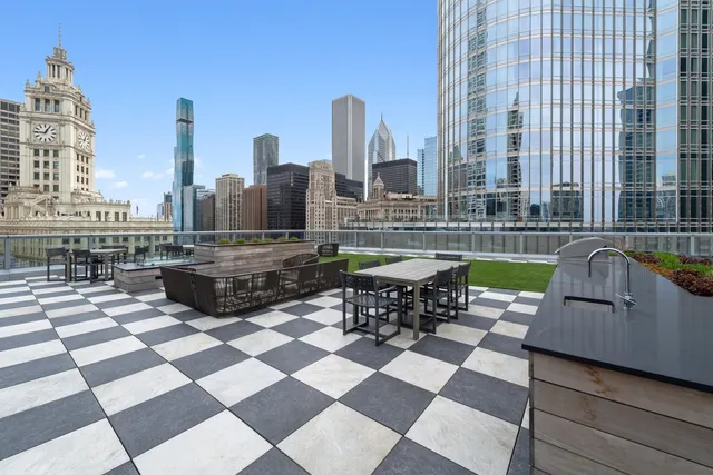 a view of outdoor space with seating space