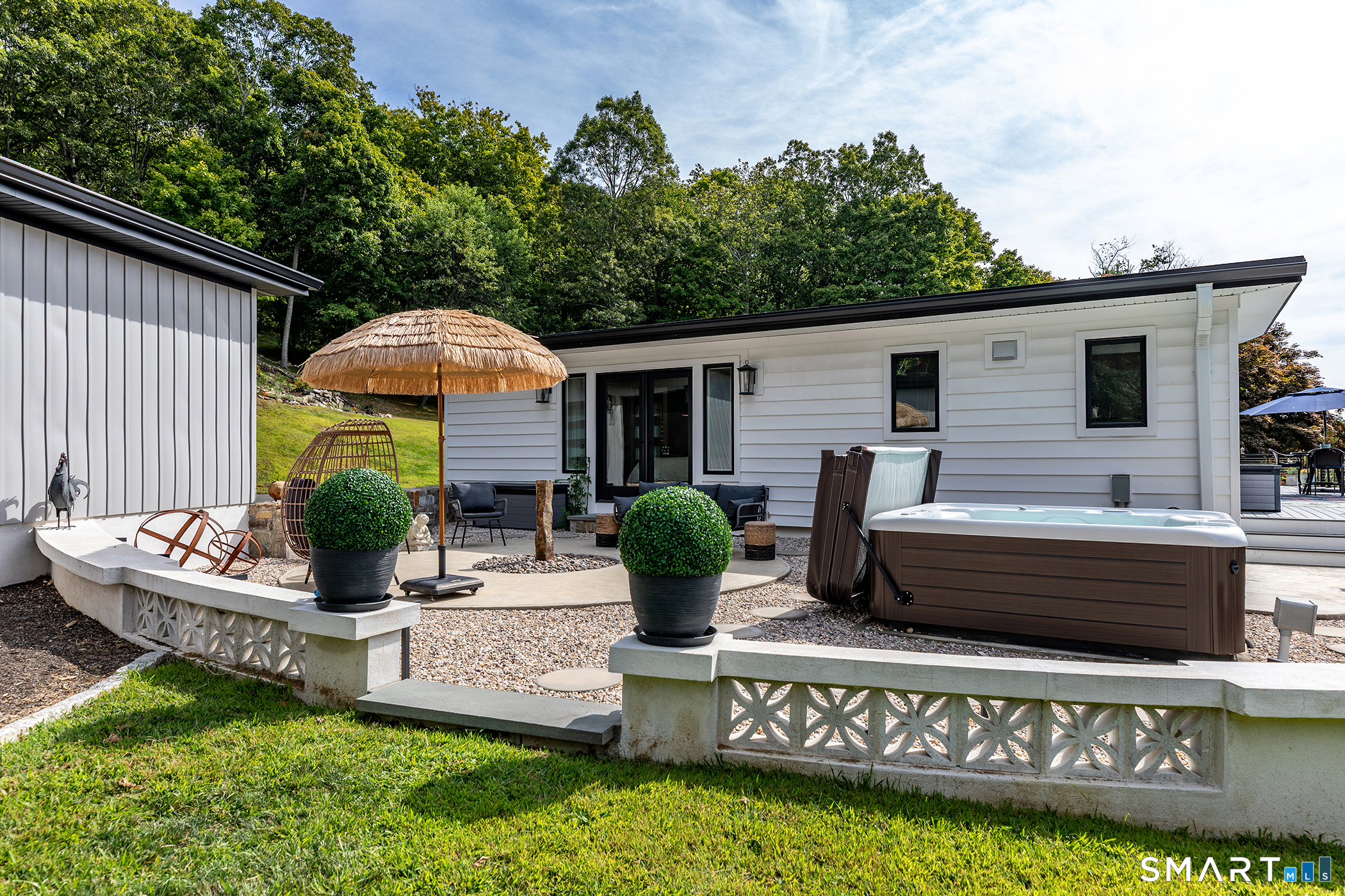 145 Pine Hill Road New Fairfield, CT 06812 - Photo 28 of 35 a front view of a house with garden