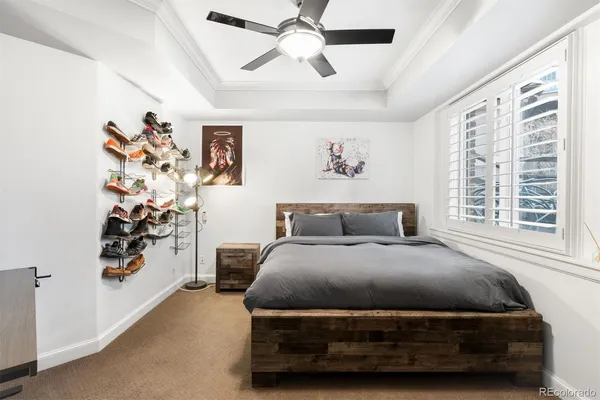 a view of balcony with furniture