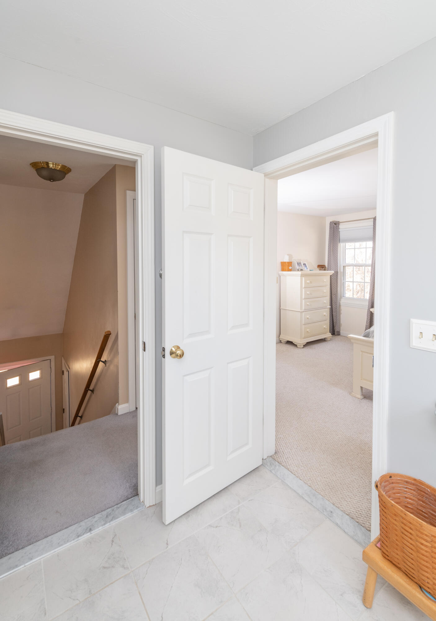 19 Carleton Drive Mashpee, MA 02649 - Photo 27 of 45 a view of a hallway with closet and bathroom