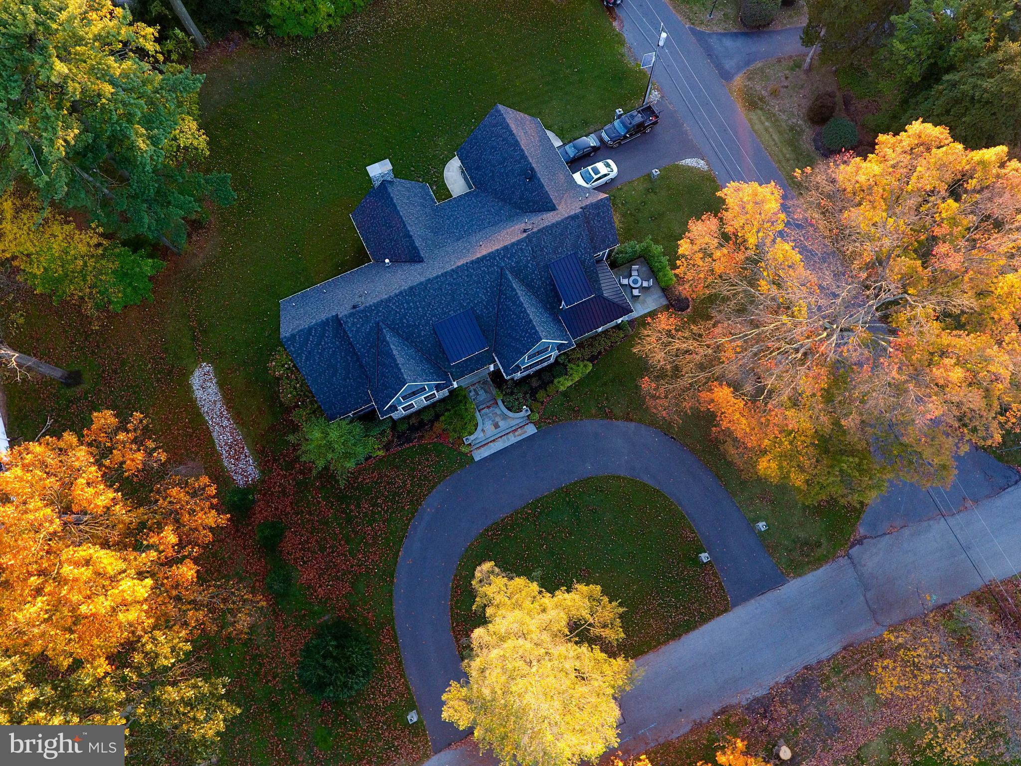 1201 Golf Road Cinnaminson, NJ 08077 - Photo 3 of 33 View from above, note circular drive