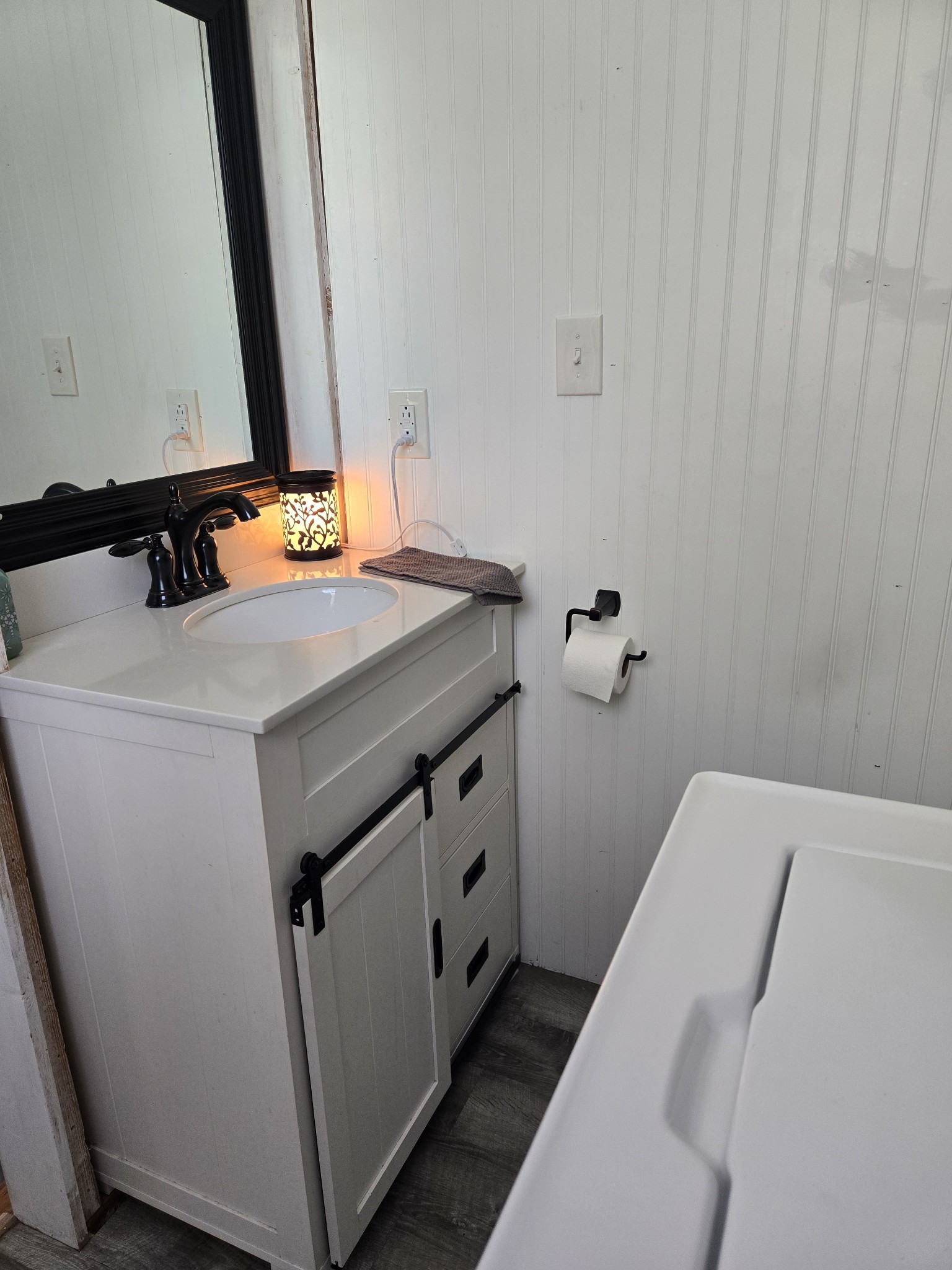 1605 New Dry Hollow Road Vanleer, TN 37181 - Photo 27 of 40 a bathroom with a sink and a mirror