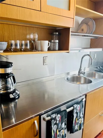 a close view of sink and tap