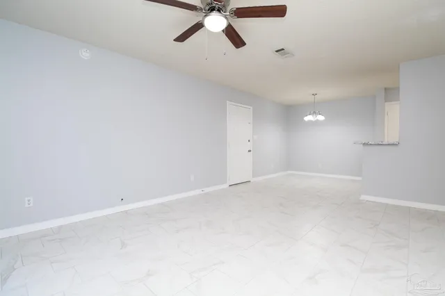 a view of an empty room