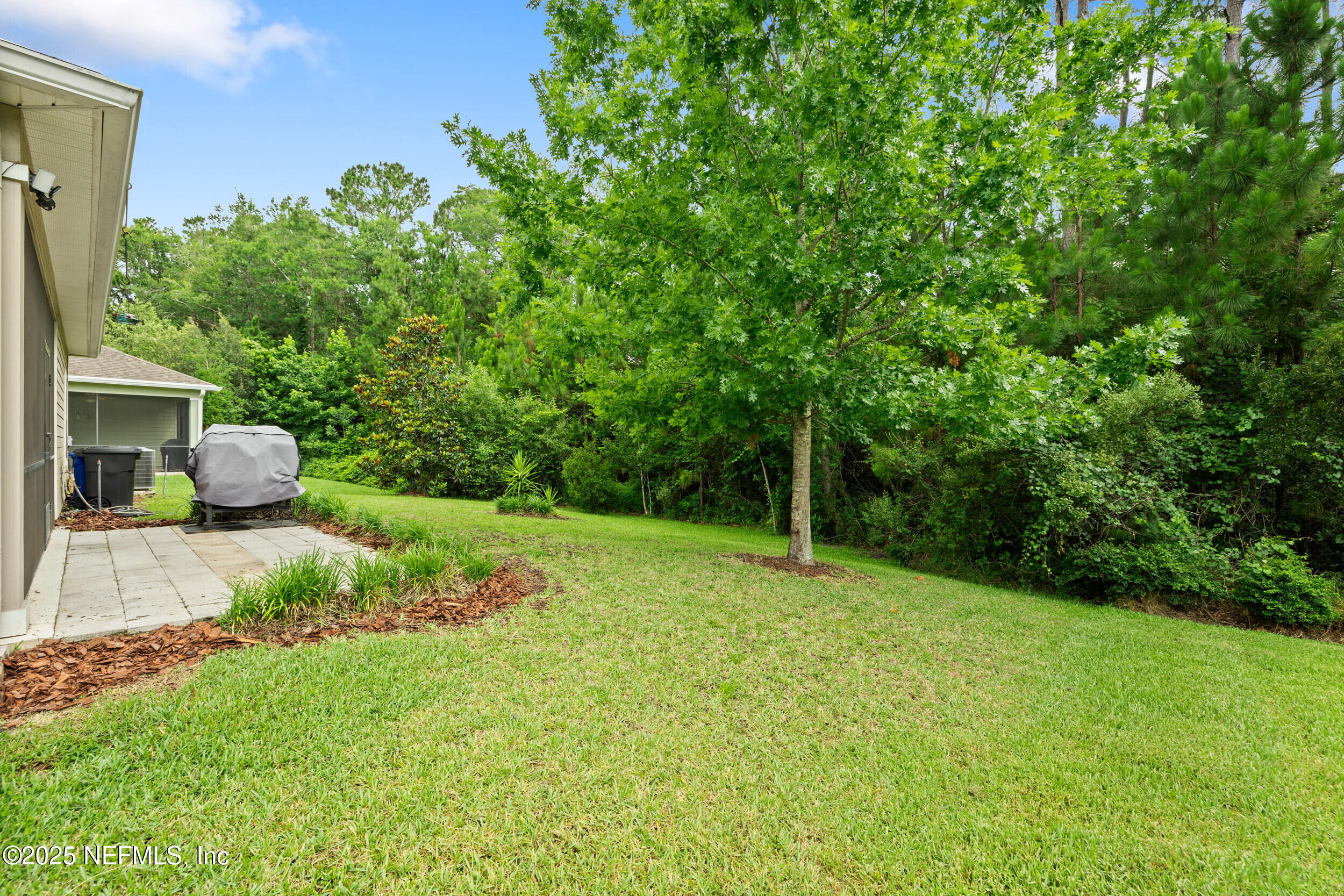 221 St Kitts Loop St. Augustine, FL 32092 - Photo 29 of 44 a view of a backyard with a trees