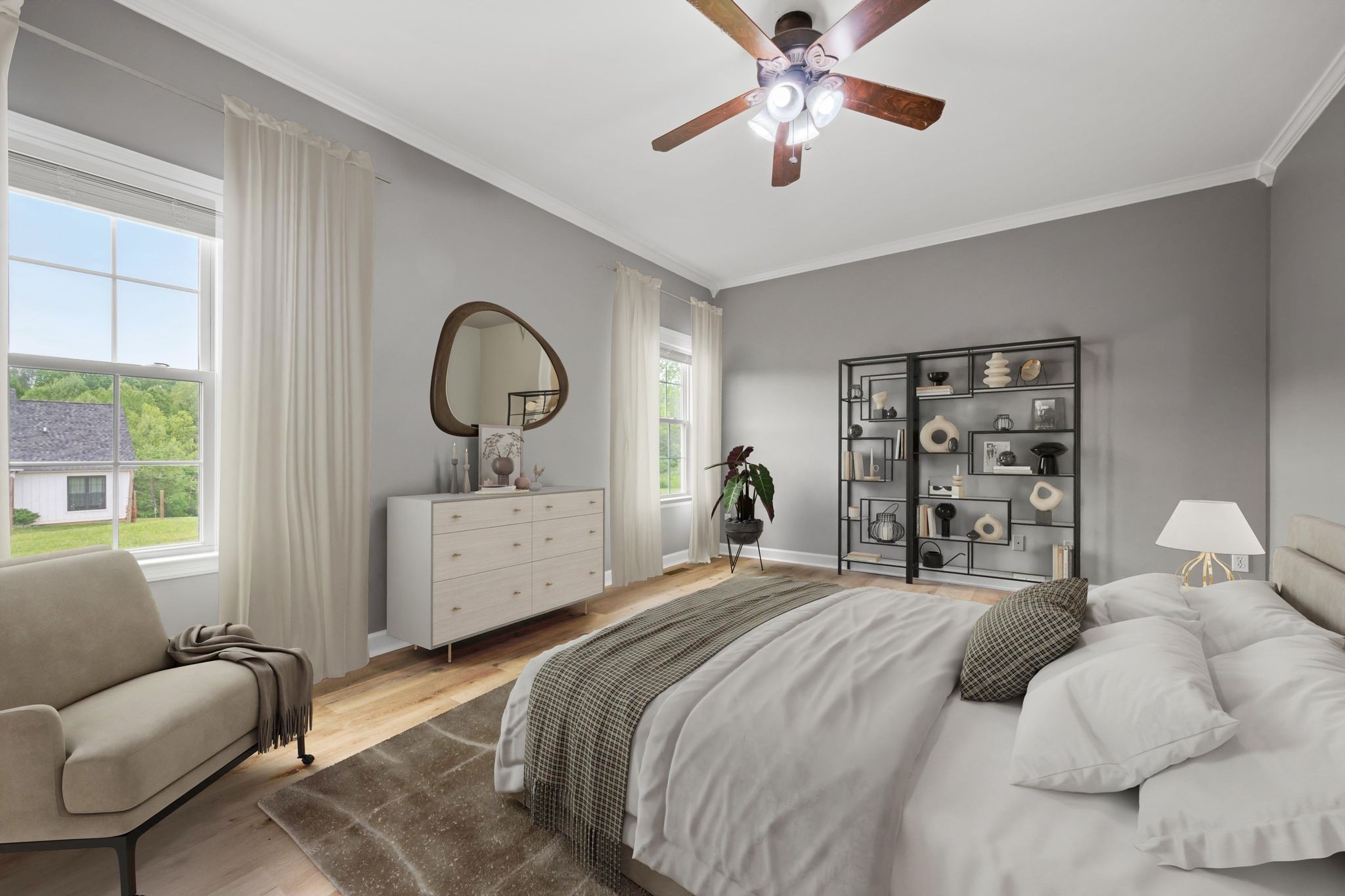 830 Blakemore Road Dickson, TN 37055 - Photo 12 of 22 a bedroom with a bed couch and a window