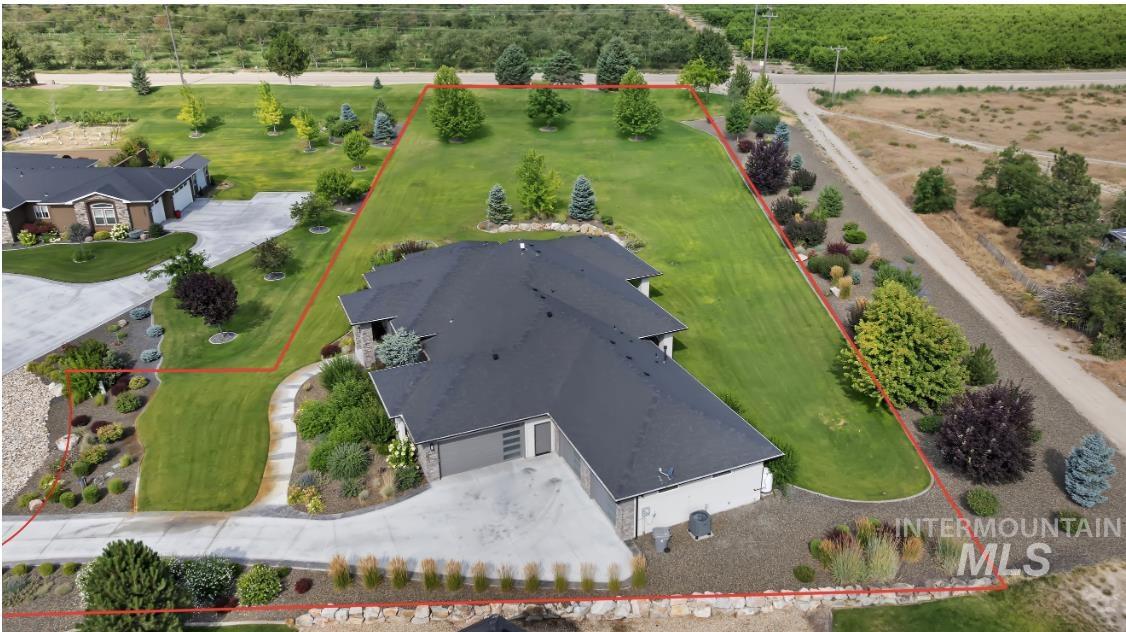 15465 Syrah Court Caldwell, ID 83607 - Photo 6 of 45 Aerial overview of property's location featuring property boundaries highlighted
