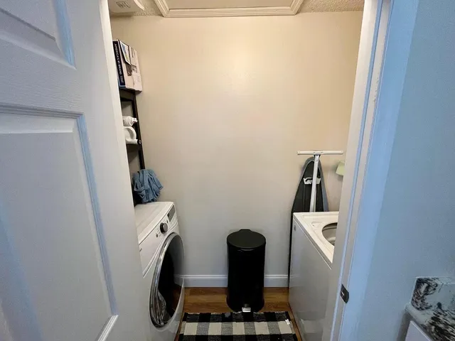 a view of storage and utility room