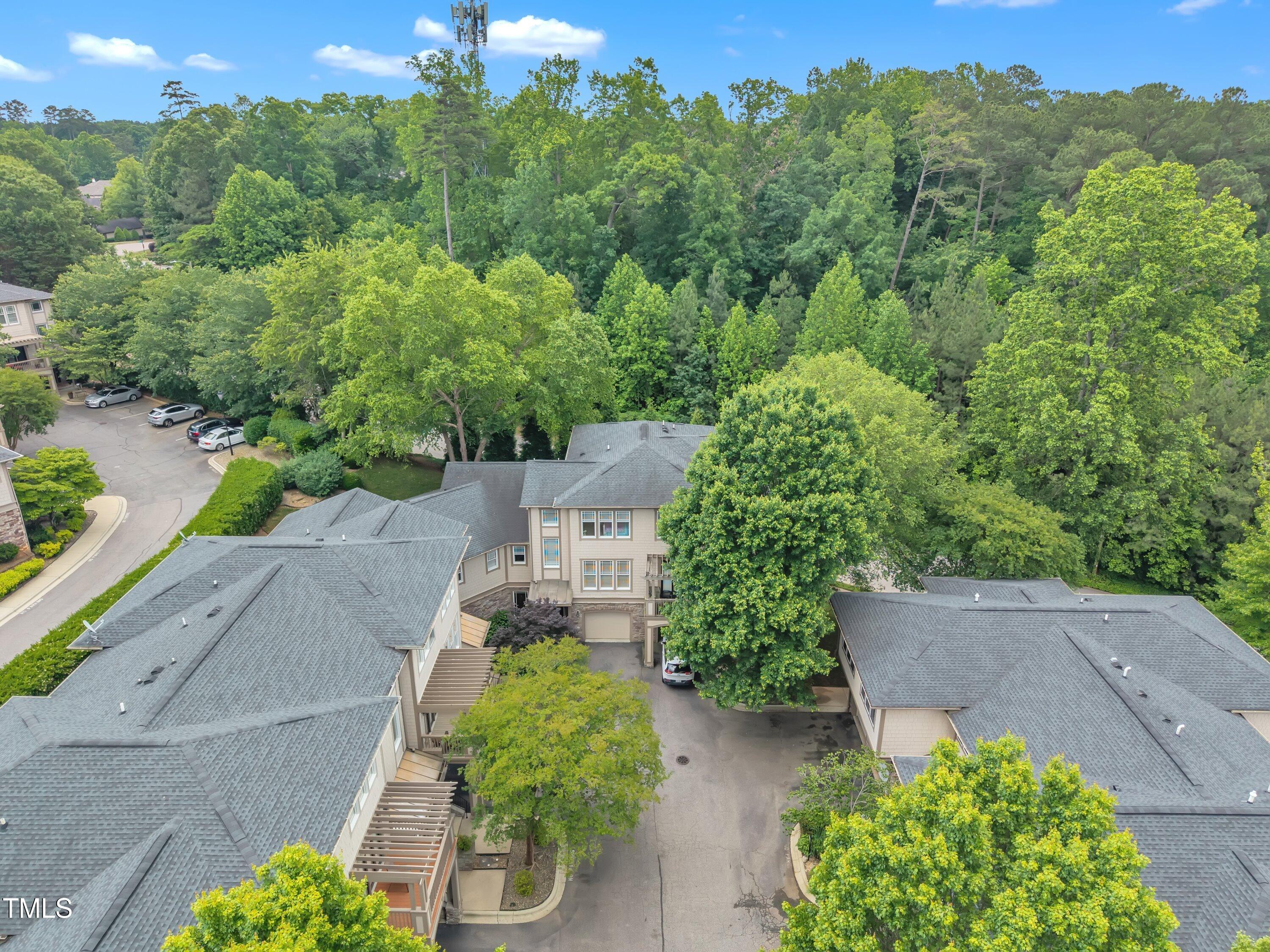 4802 Glenmist Court Raleigh, NC 27612 - Photo 46 of 52 an aerial view of a house with a yard