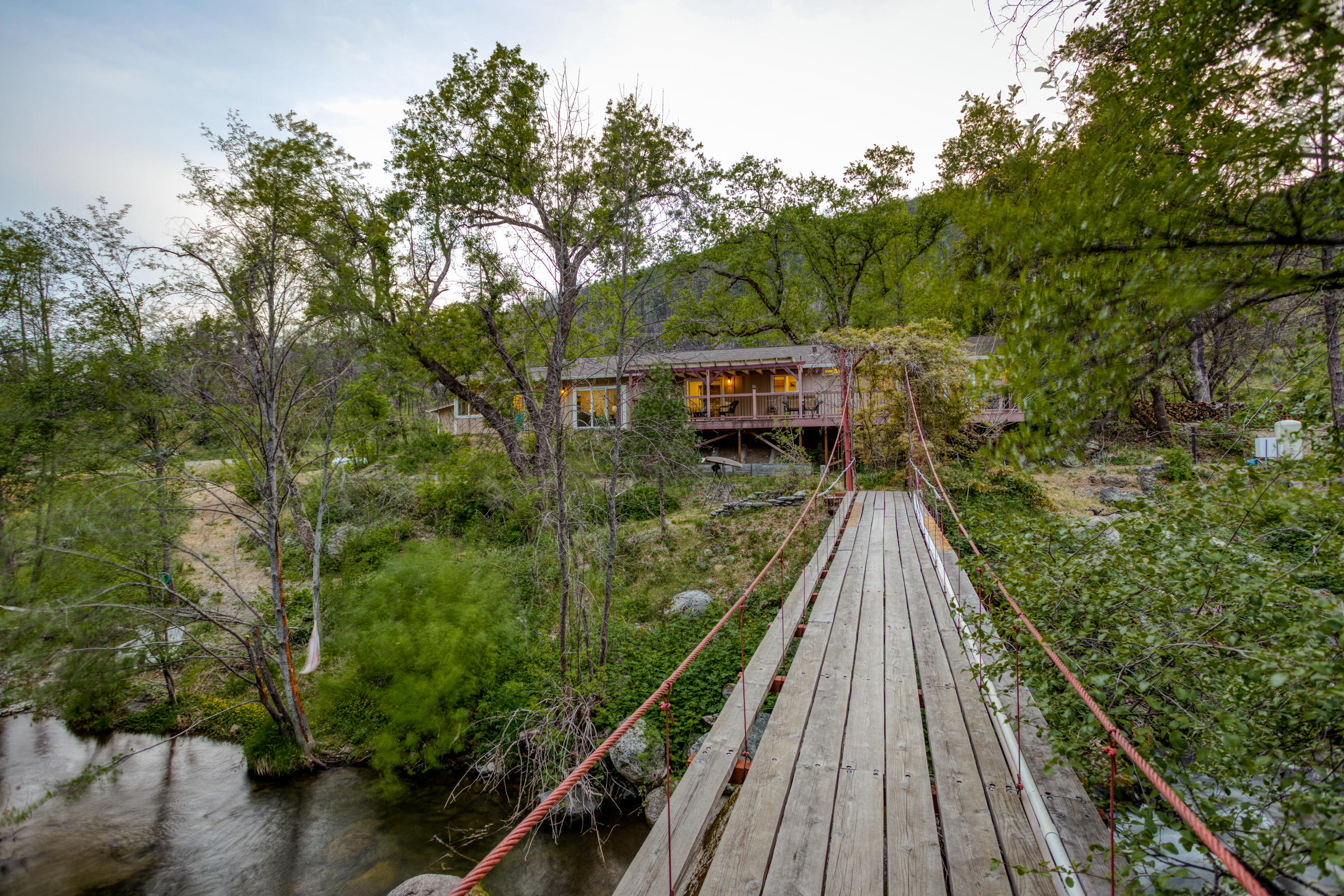 16227 Trinity Mountain Road French Gulch, CA 96033 - Photo 3 of 128 Suspension Bridge over Clear Creek