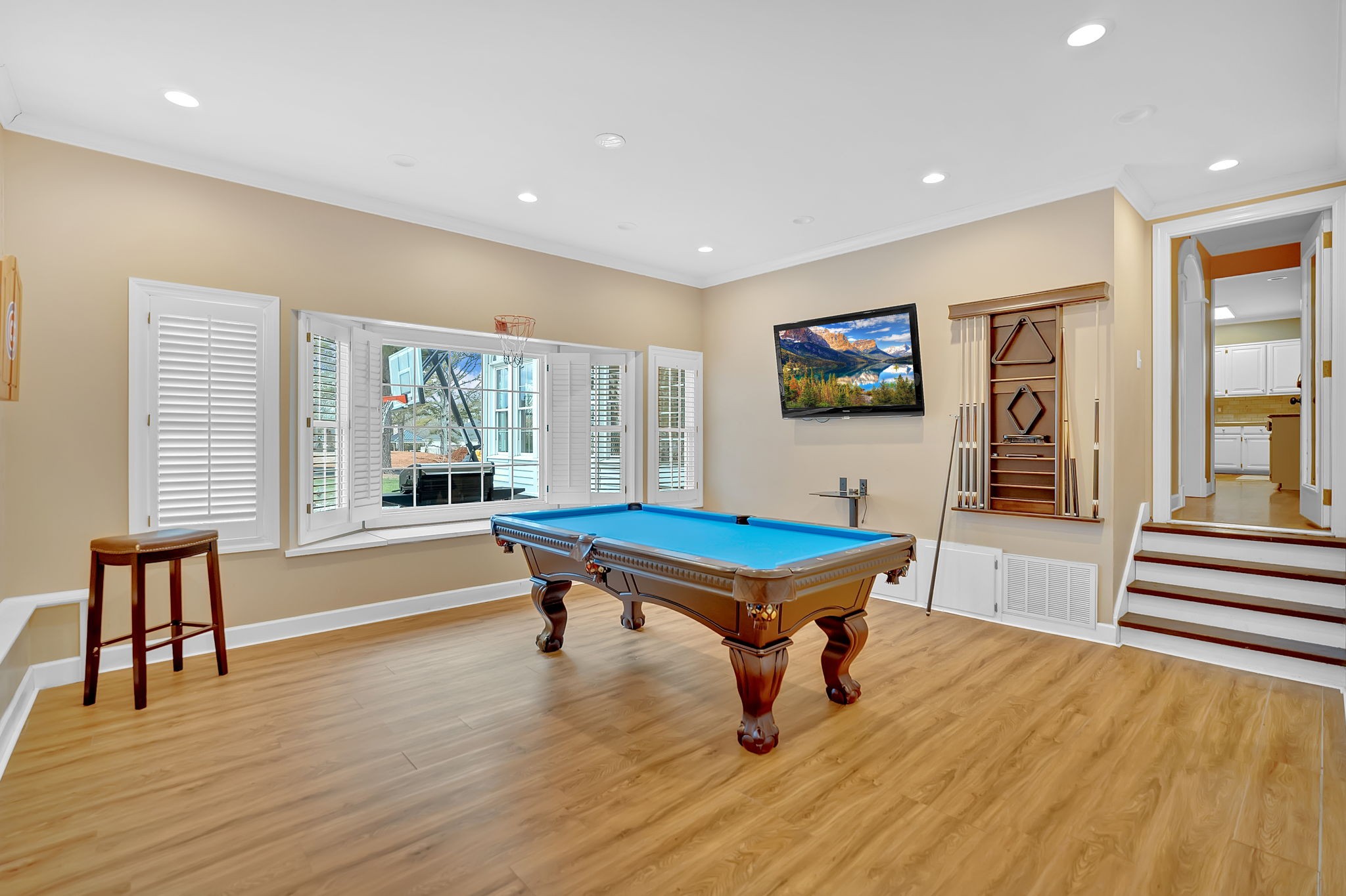 2115 Battleground Drive Murfreesboro, TN 37129 - Photo 22 of 40 a living room with furniture a rug and a flat screen tv