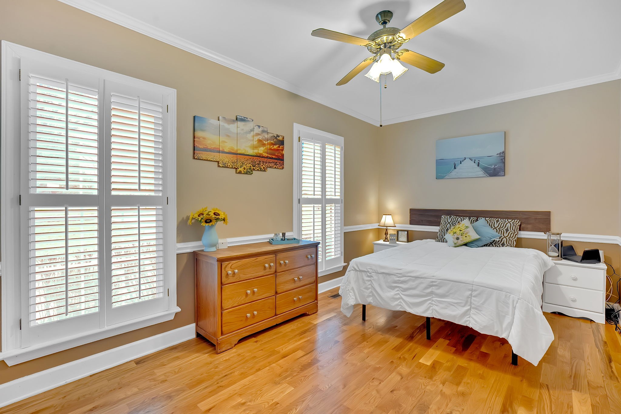 2115 Battleground Drive Murfreesboro, TN 37129 - Photo 25 of 40 a bedroom with a bed and a chandelier