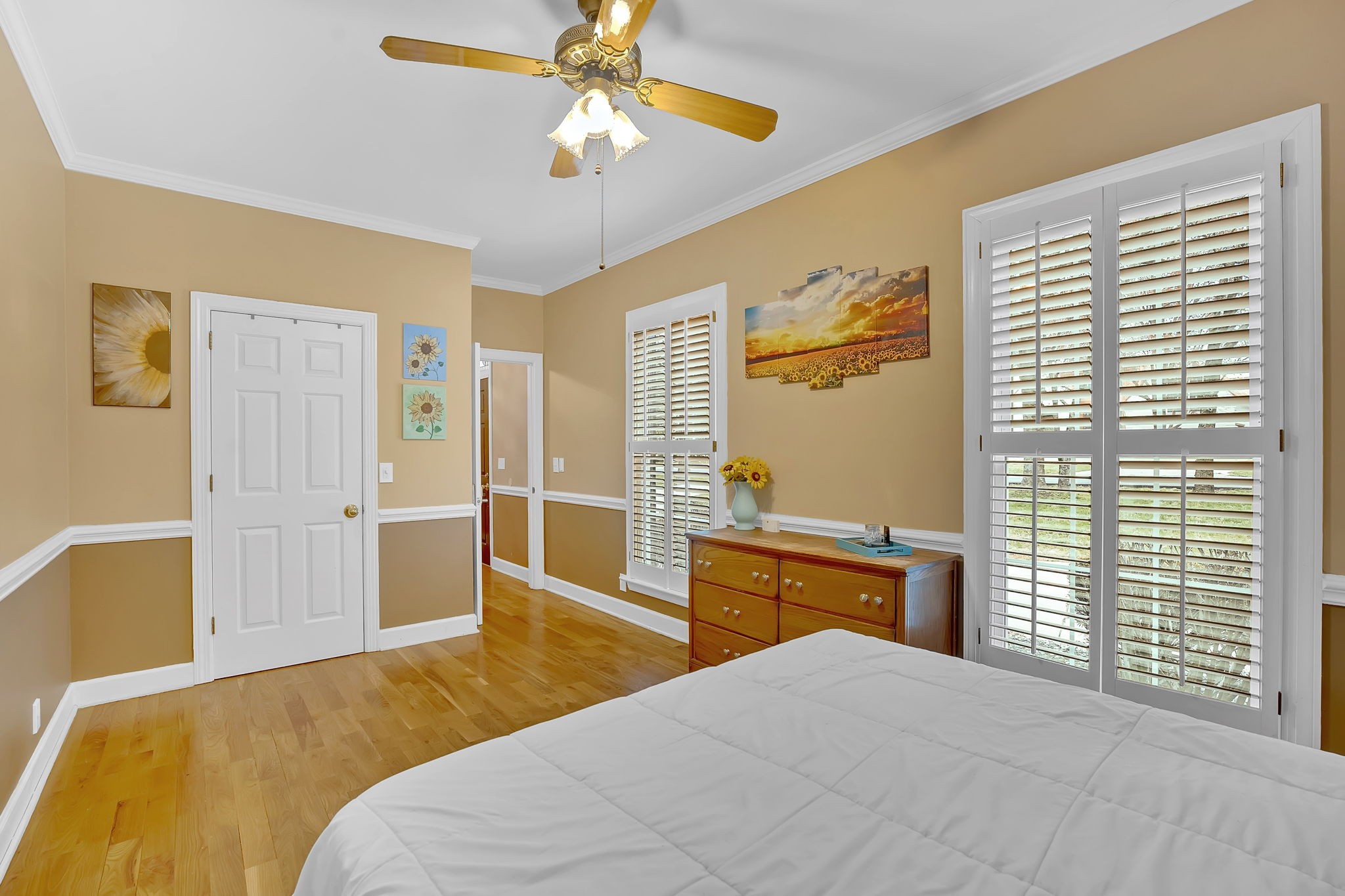2115 Battleground Drive Murfreesboro, TN 37129 - Photo 26 of 40 a bedroom with a bed and wooden floor