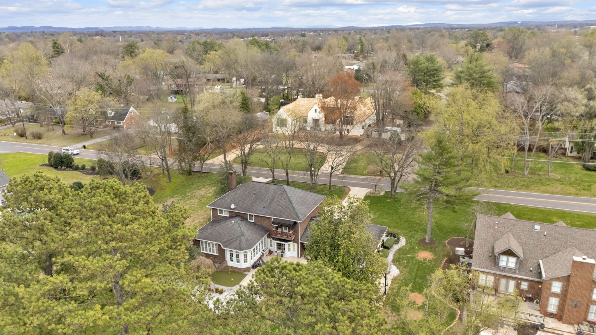 2115 Battleground Drive Murfreesboro, TN 37129 - Photo 39 of 40 a aerial view of a house with a yard lake and mountain view