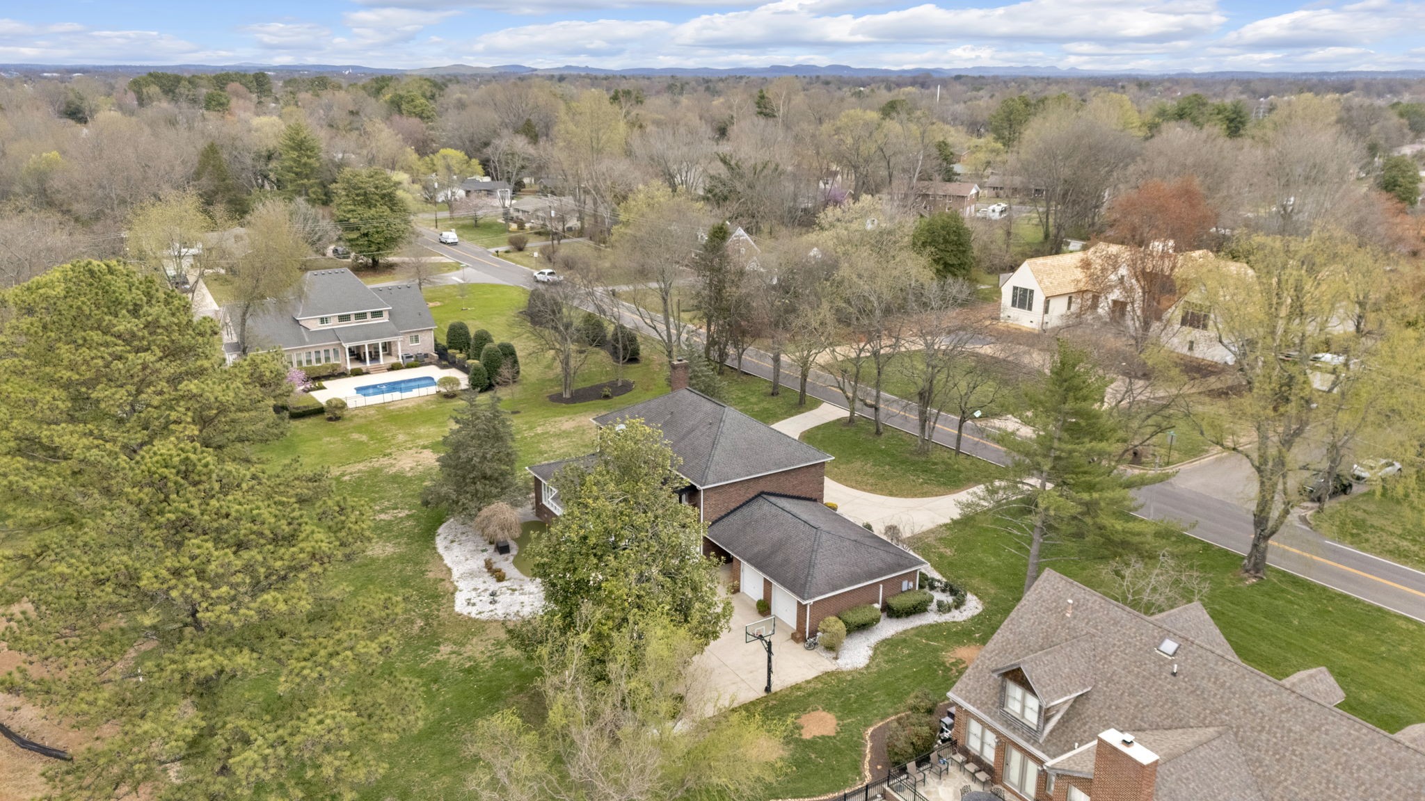 2115 Battleground Drive Murfreesboro, TN 37129 - Photo 40 of 40 a aerial view of a house with a lake view