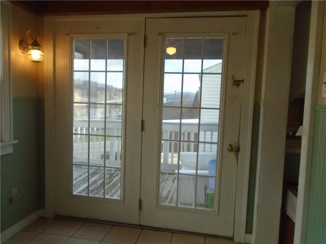 a view of front door