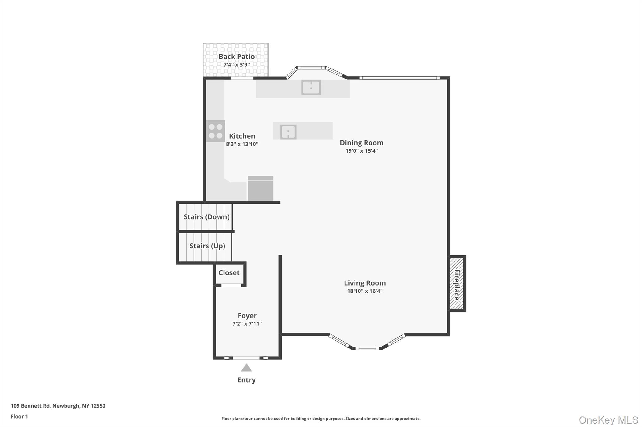 109 Bennett Road Newburgh, NY 12550 - Photo 36 of 41 Open- Concept: Living Room, Dining Room, Kitchen