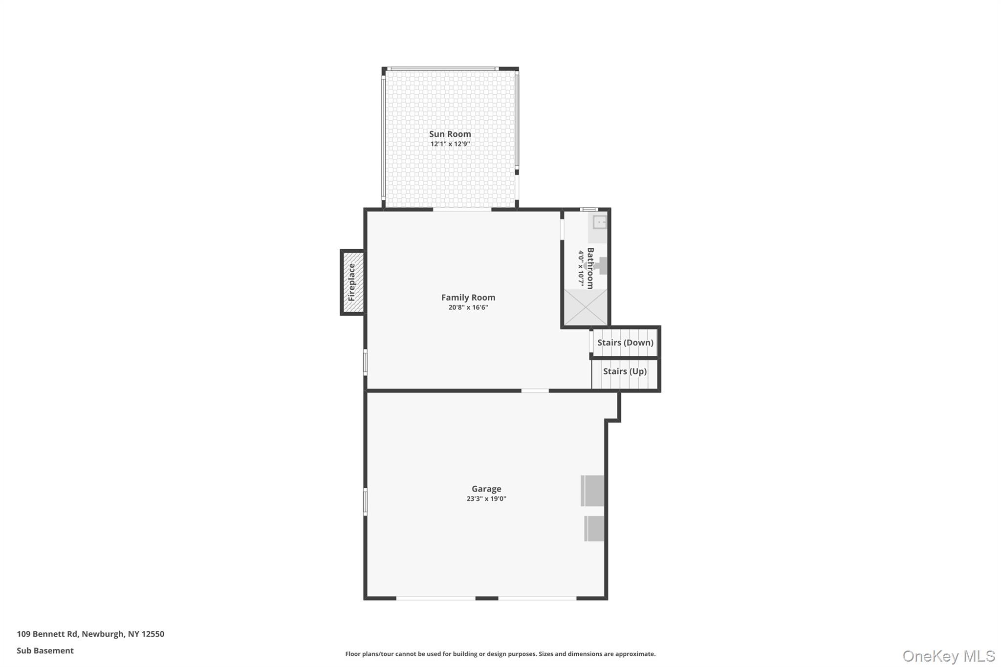 109 Bennett Road Newburgh, NY 12550 - Photo 39 of 41 Sub-Basement: Family Room, Full Bathroom, Garage, Sun Room