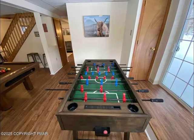 a room with musical instruments