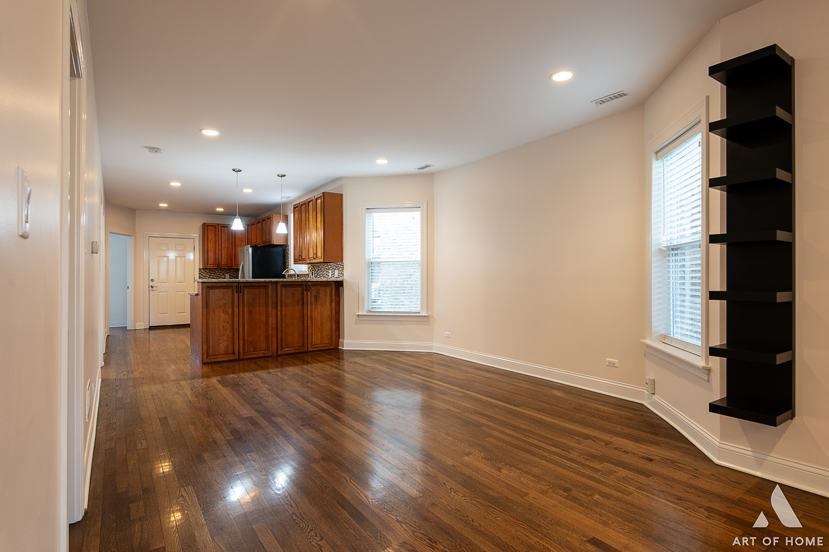 4820 West George Street, Unit 2 Chicago, IL 60641 - Photo 21 of 24 a view of kitchen and wooden floor