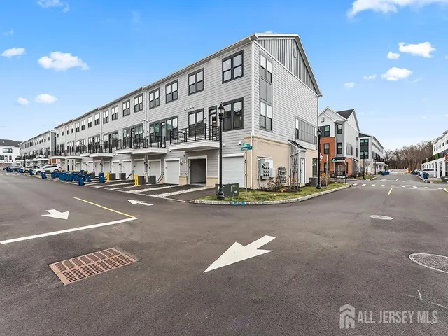 a large building with a street