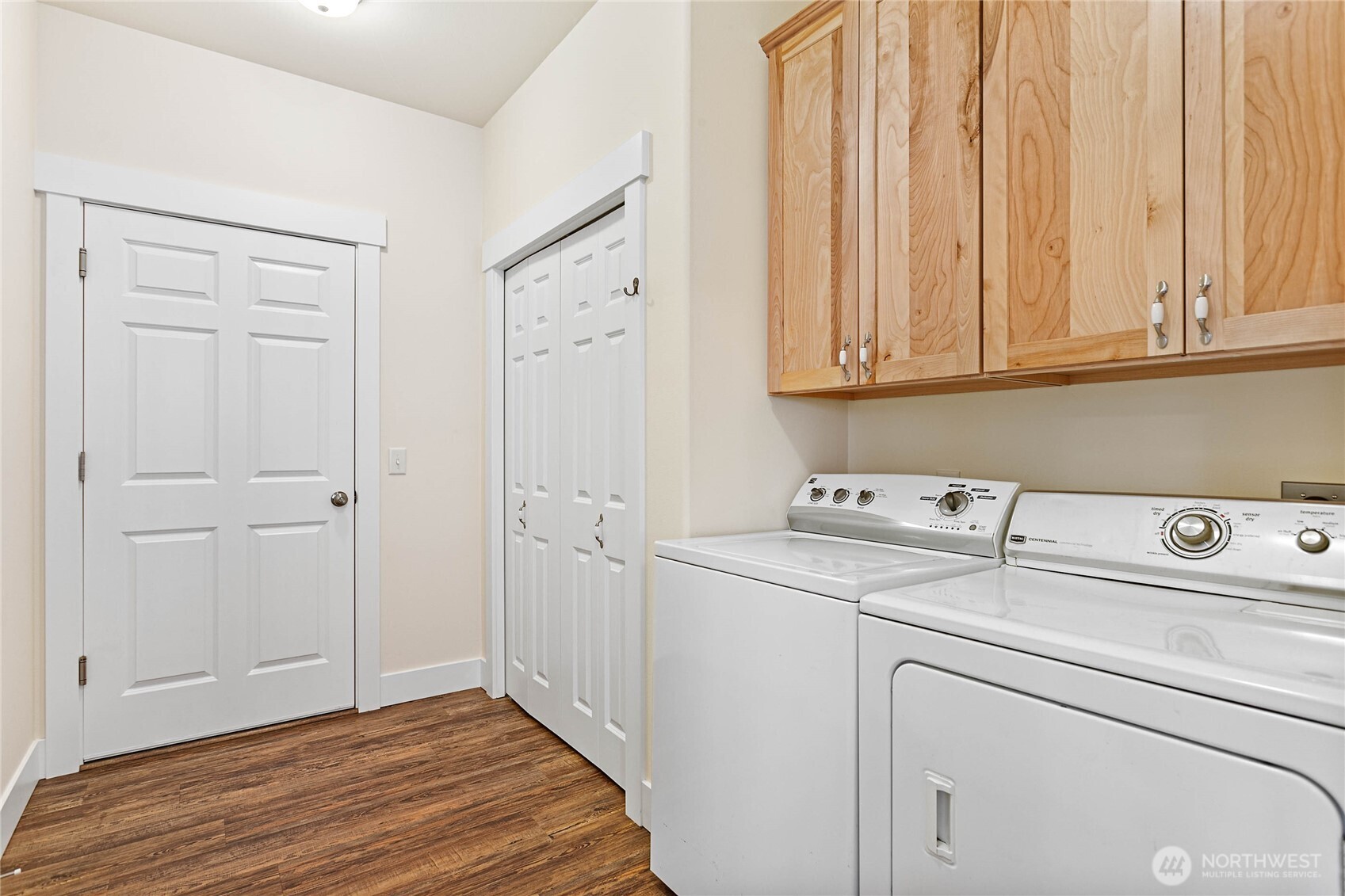 4597 Orcas Way Ferndale, WA 98248 - Photo 17 of 40 a view of a storage and utility room with washer and dryer